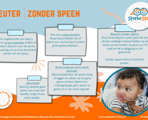 Hand-out Sterke Start Peuter zonder speen